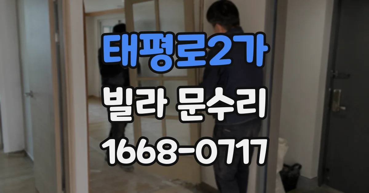 태평로2가 빌라 문수리
