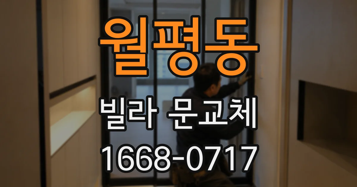 월평동 빌라 문교체