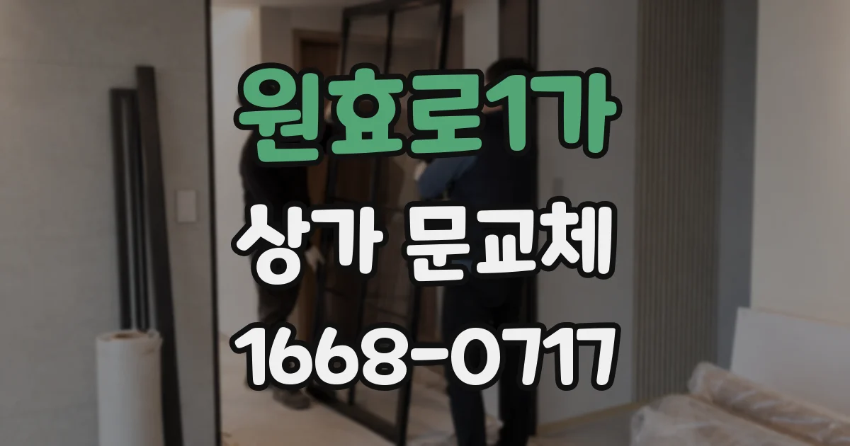 원효로1가 상가 문교체