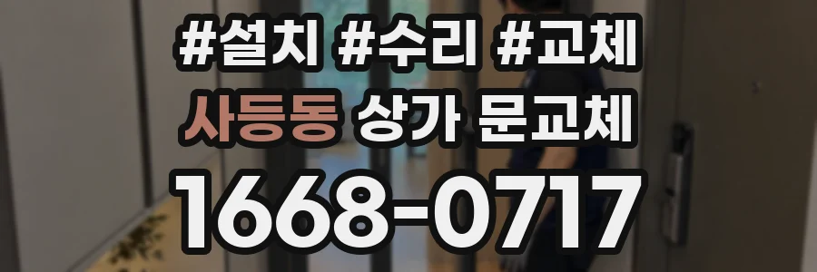 사등동 상가 문교체