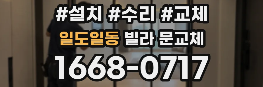 일도일동 빌라 문교체