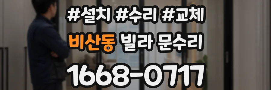 비산동 빌라 문수리