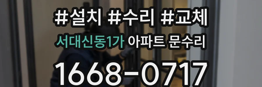 서대신동1가 아파트 문수리