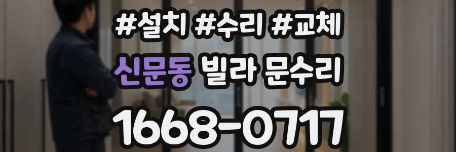 신문동 빌라 문수리