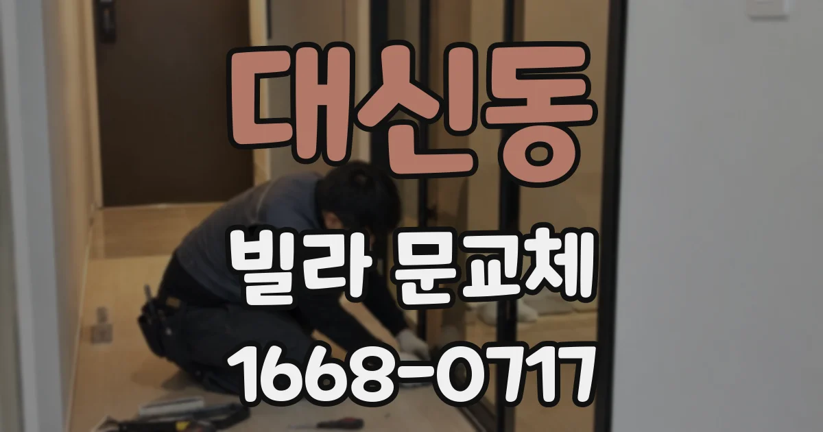 대신동 빌라 문교체