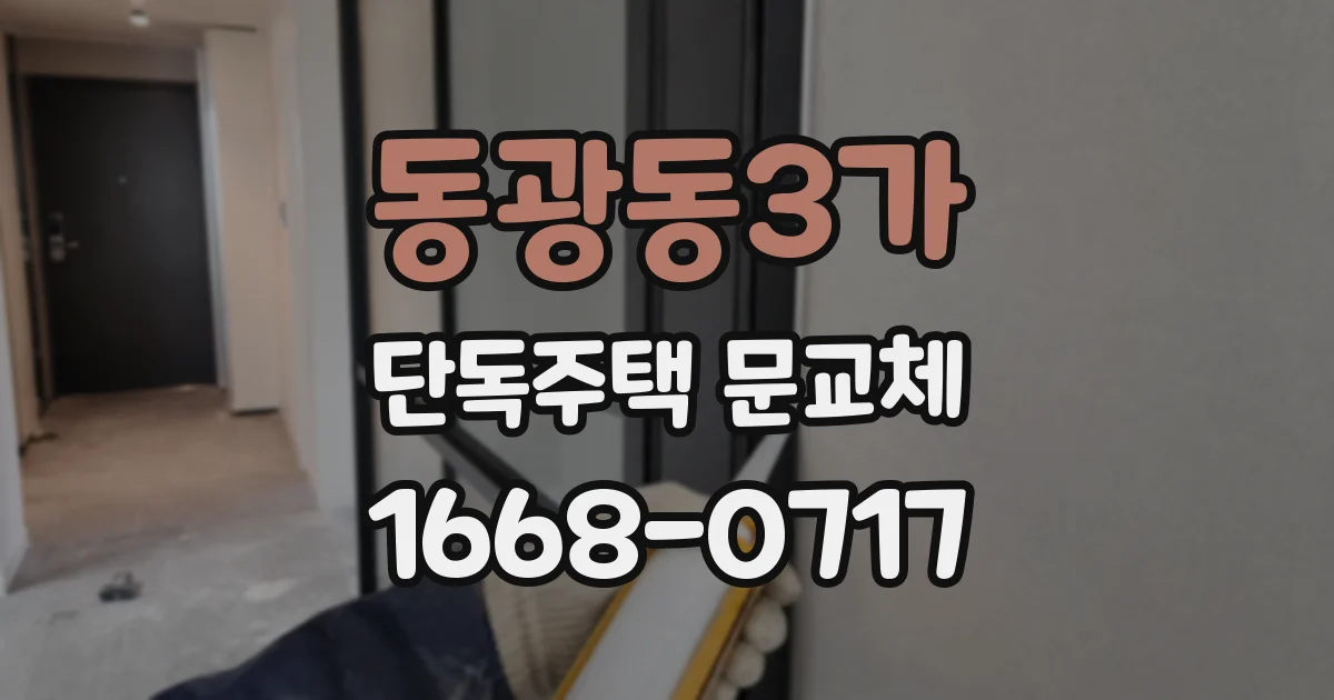 동광동3가 단독주택 문교체