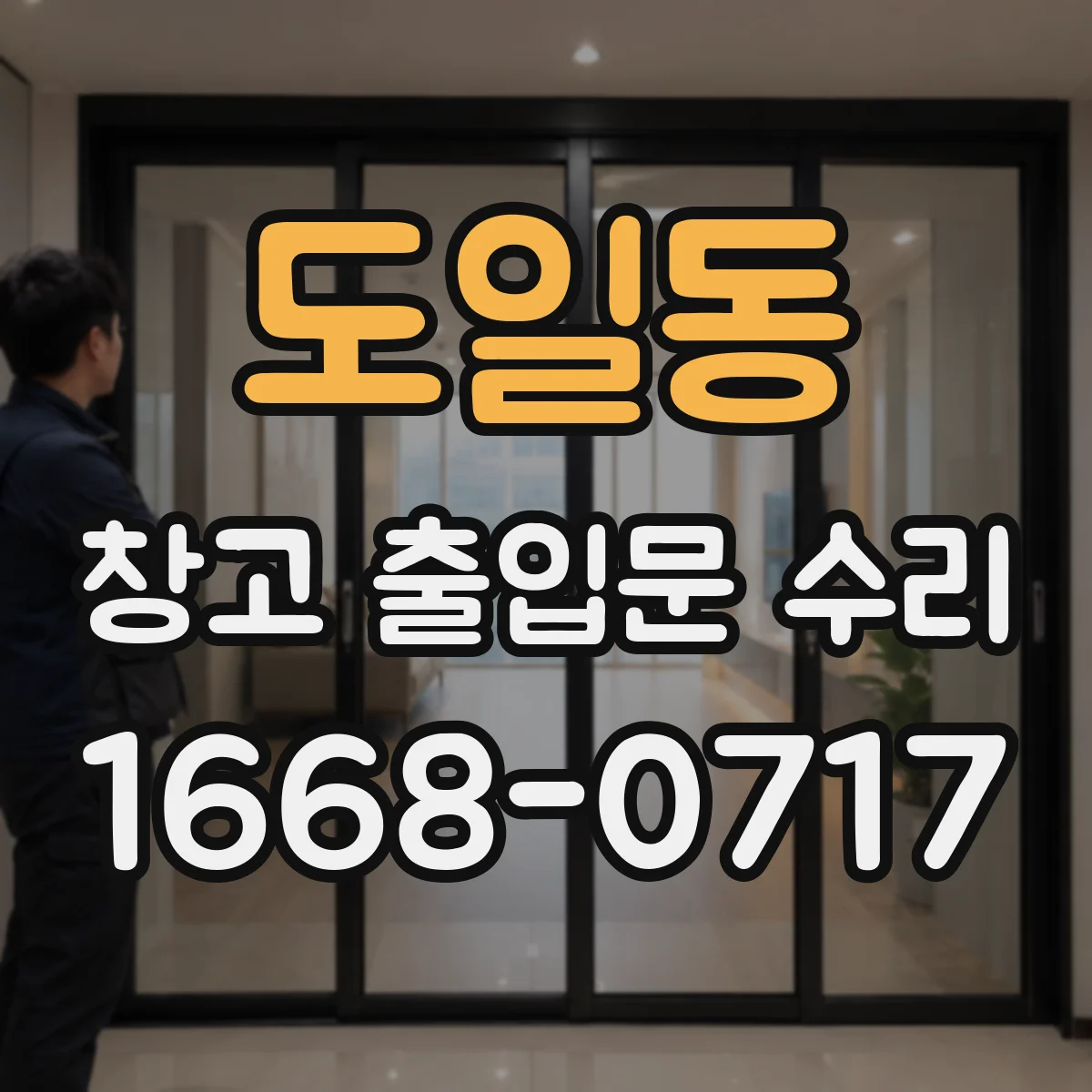도일동 창고 출입문 수리