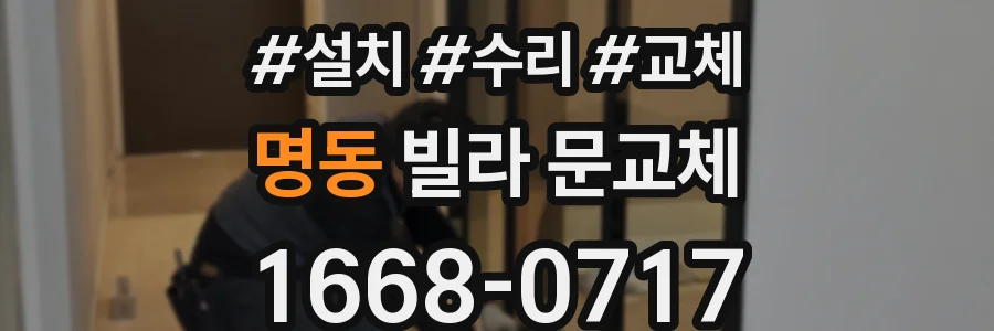 명동 빌라 문교체