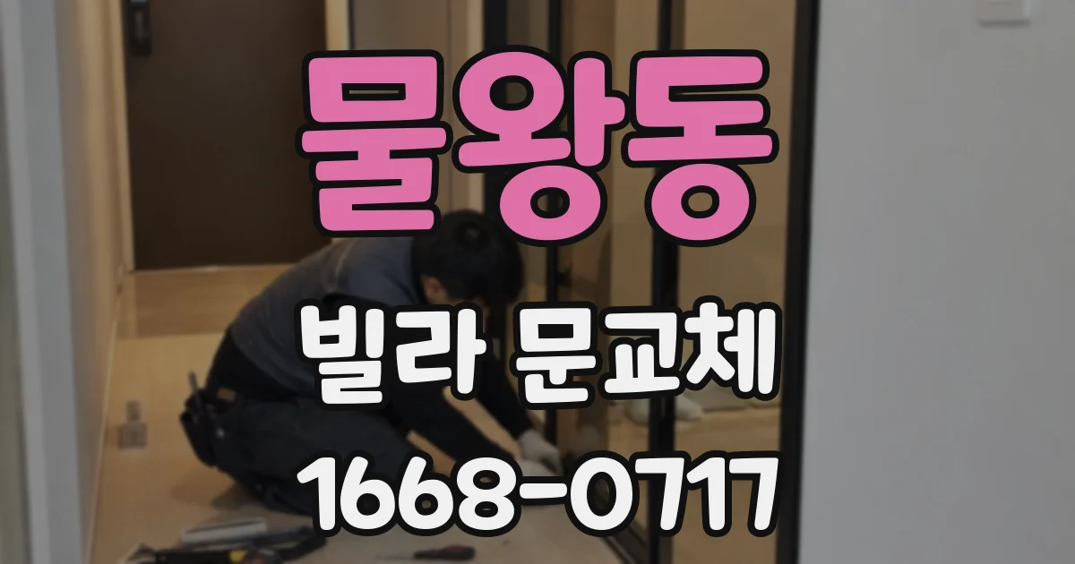 물왕동 빌라 문교체
