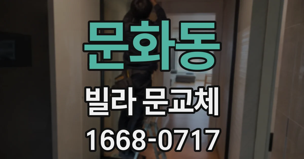 문화동 빌라 문교체
