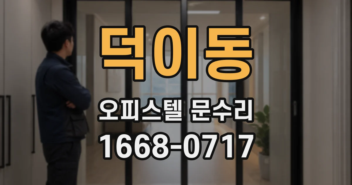 덕이동 오피스텔 문수리