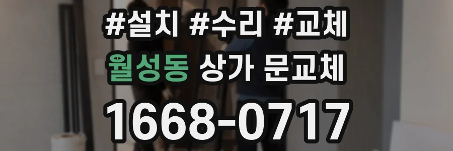 월성동 상가 문교체