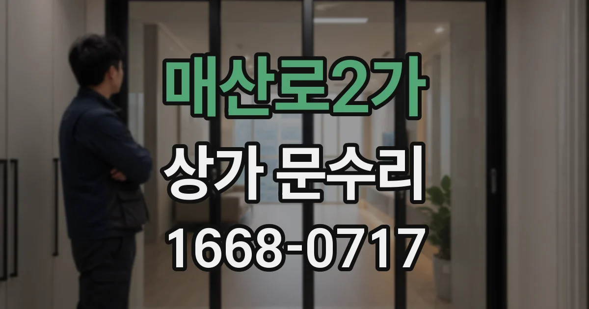 매산로2가 상가 문수리