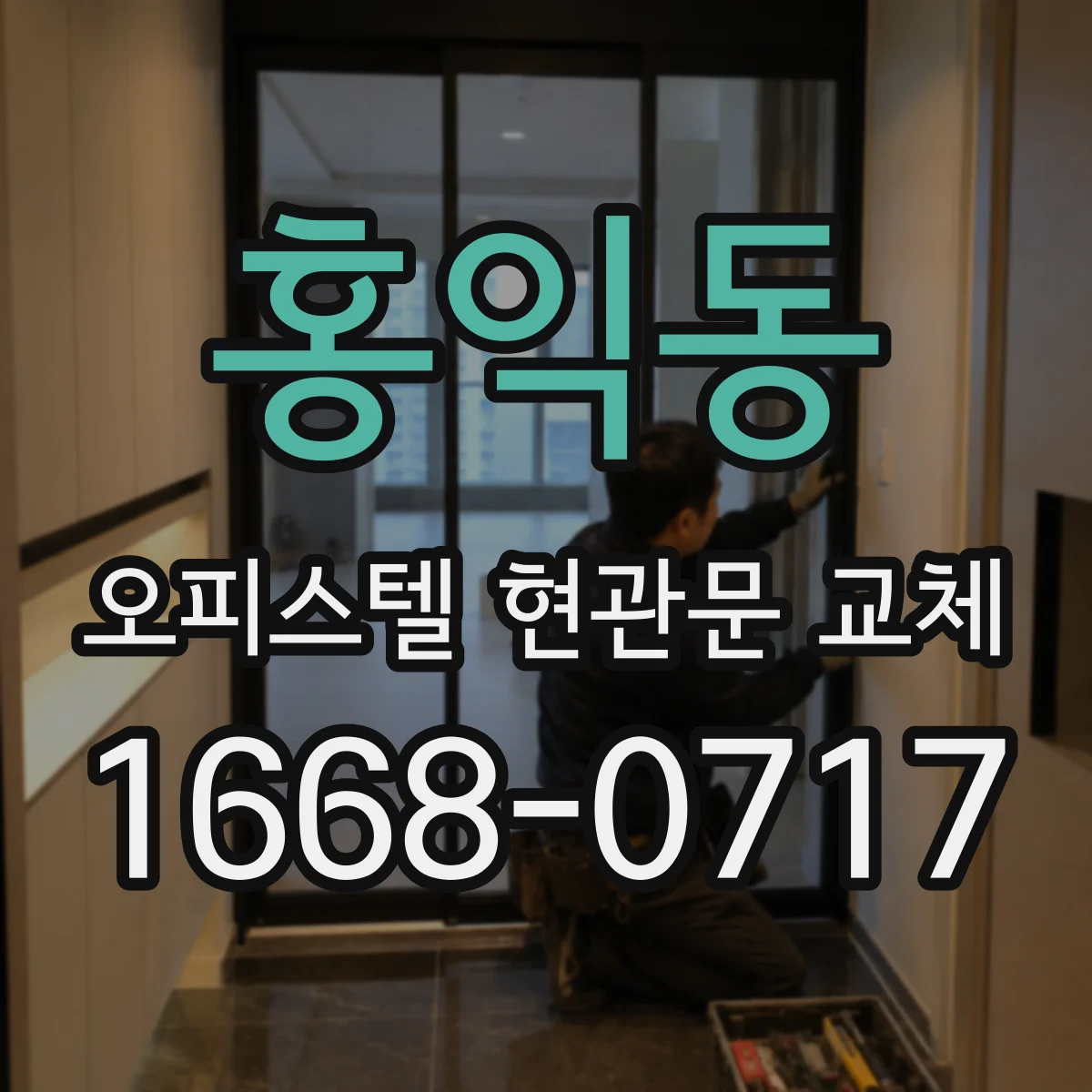 홍익동 오피스텔 현관문 교체