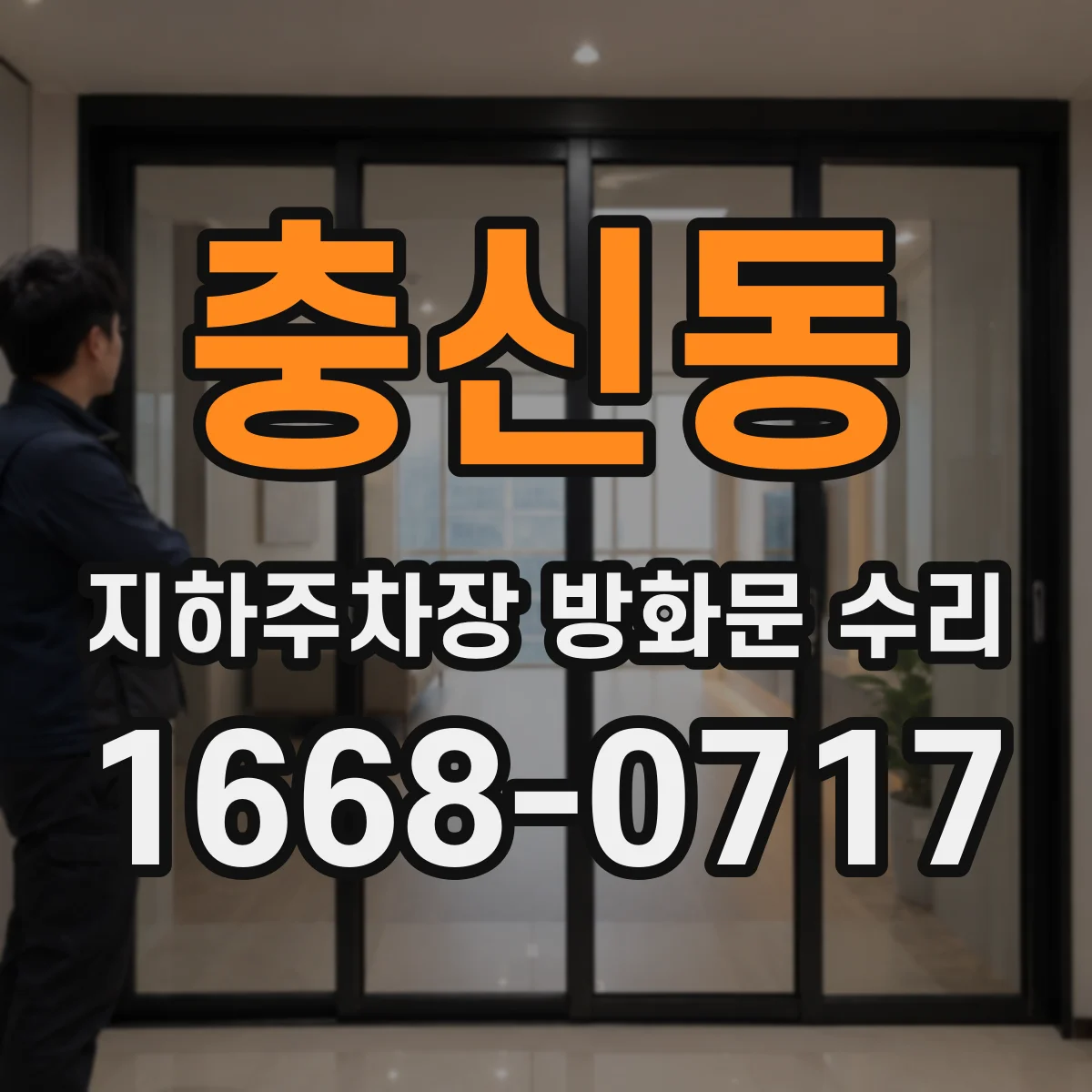 충신동 지하주차장 방화문 수리