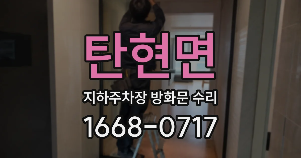 탄현면 지하주차장 방화문 수리