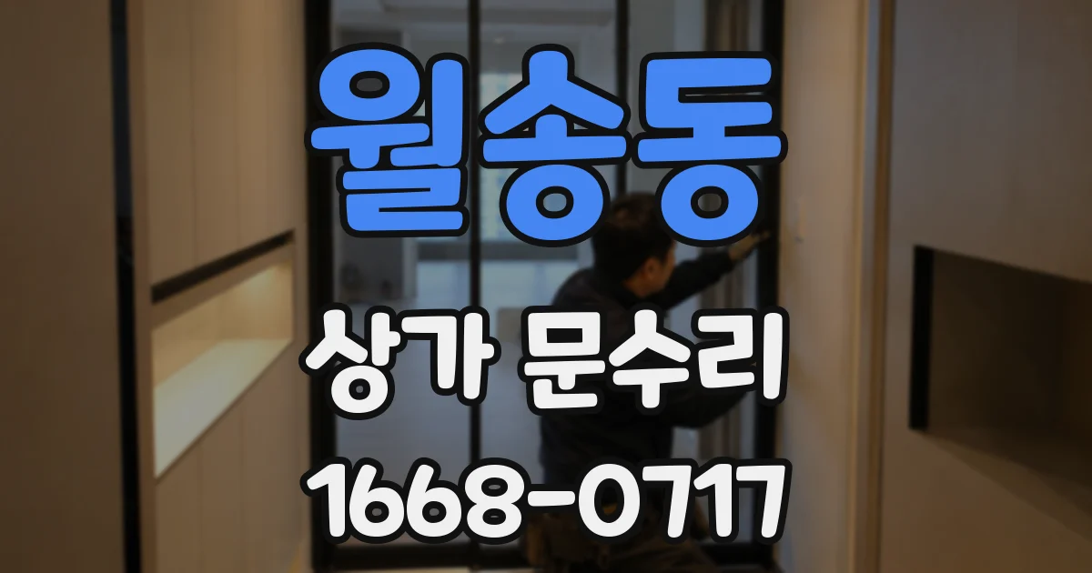 월송동 상가 문수리