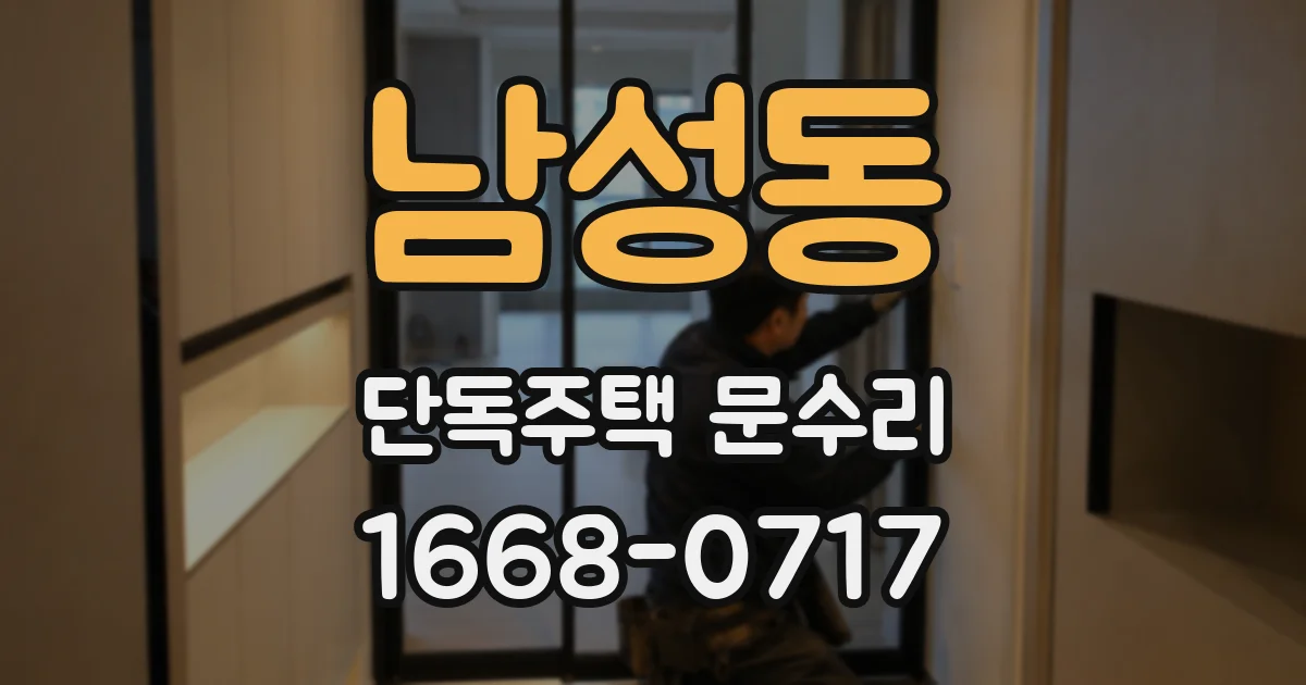 남성동 단독주택 문수리