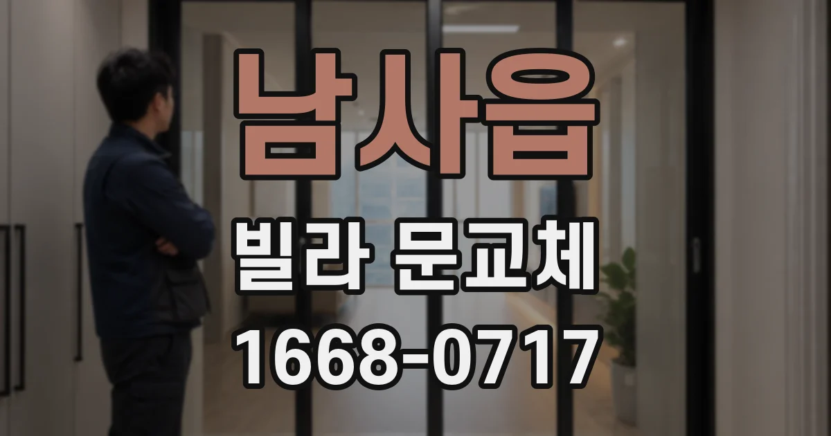 남사읍 빌라 문교체