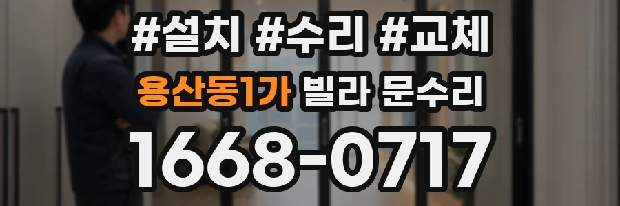 용산동1가 빌라 문수리