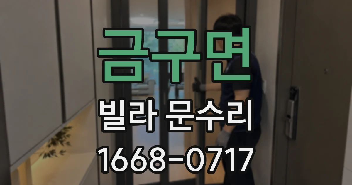 금구면 빌라 문수리