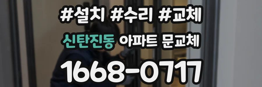 신탄진동 아파트 문교체