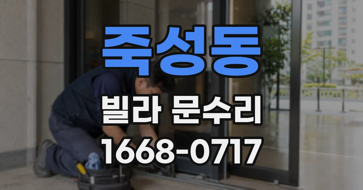 죽성동 빌라 문수리