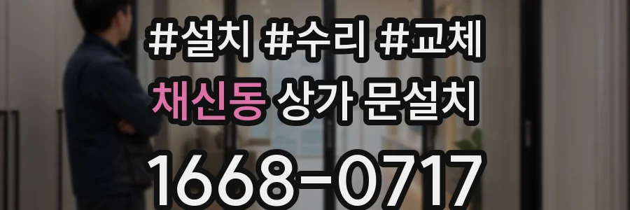 채신동 상가 문설치