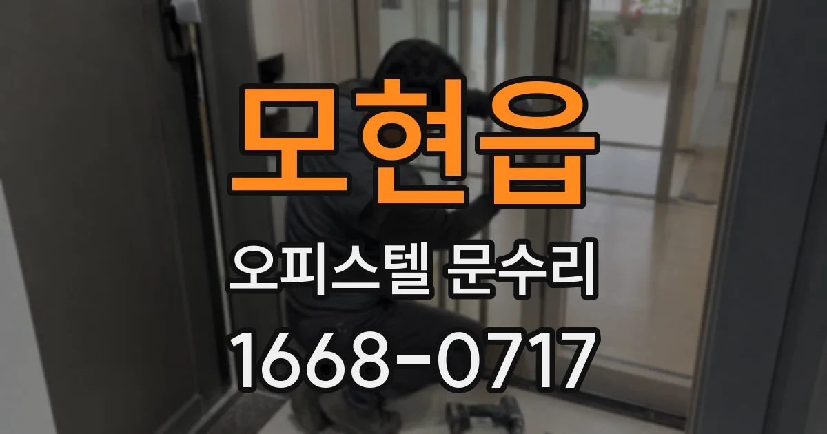 모현읍 오피스텔 문수리