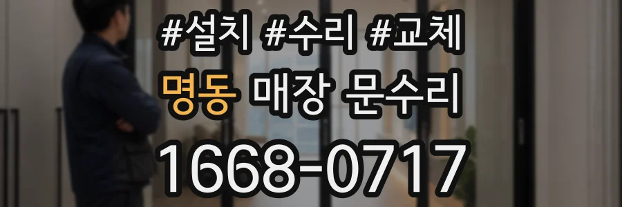 명동 매장 문수리