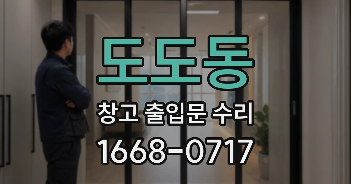 도도동 창고 출입문 수리