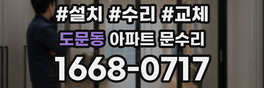 도문동 아파트 문수리