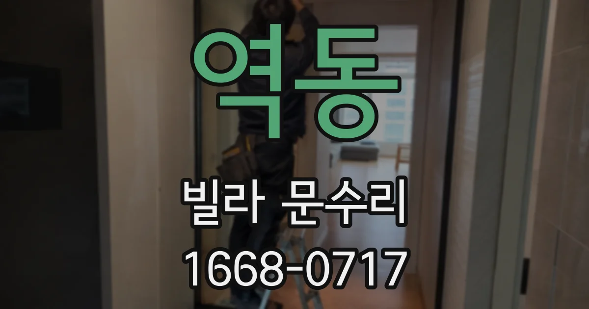 역동 빌라 문수리