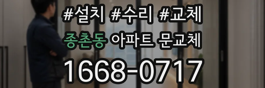 종촌동 아파트 문교체
