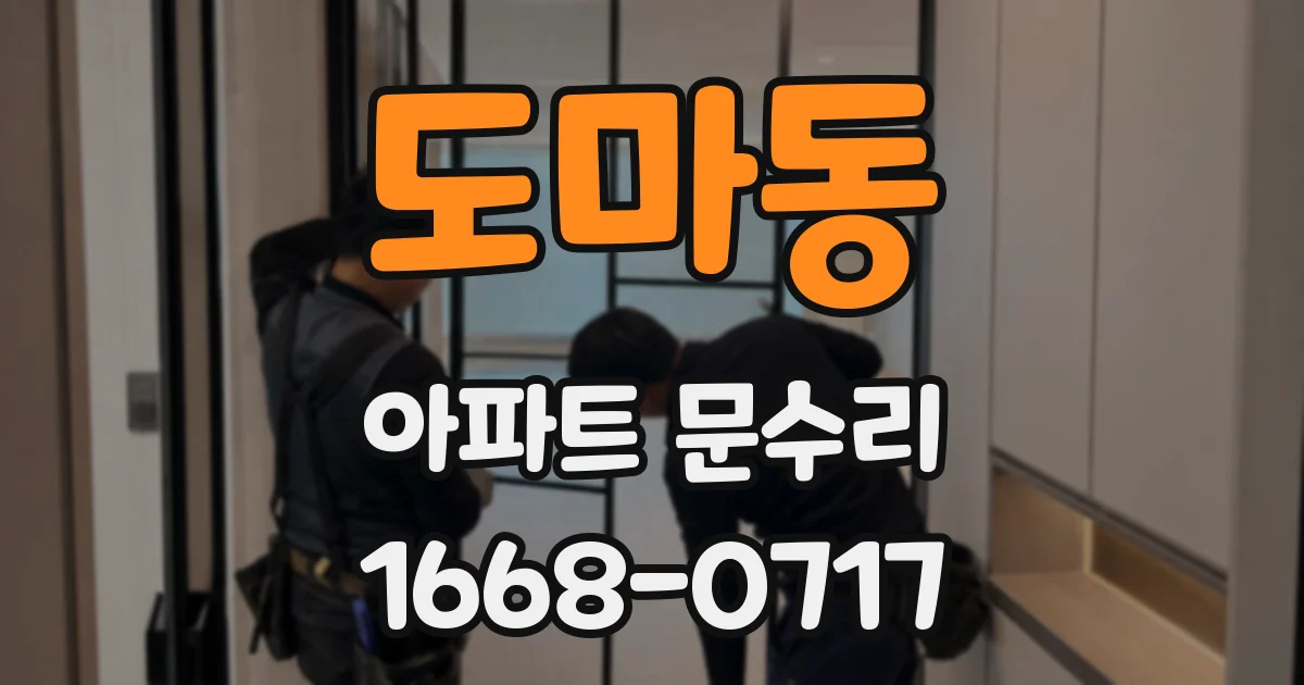 도마동 아파트 문수리