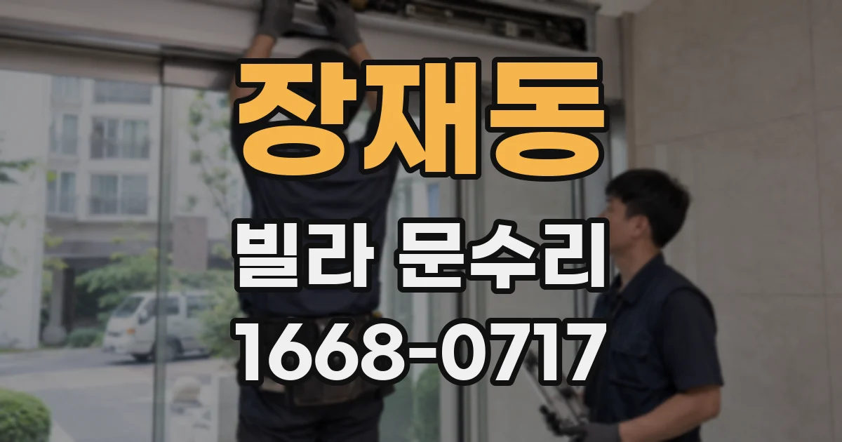 장재동 빌라 문수리