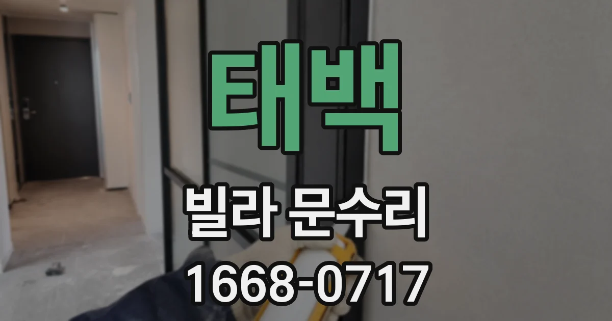 태백 빌라 문수리