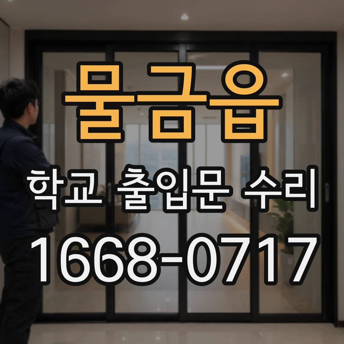 물금읍 학교 출입문 수리
