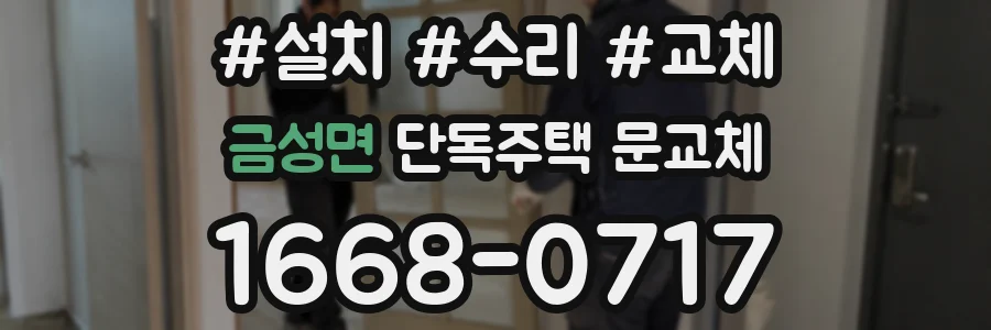 금성면 단독주택 문교체