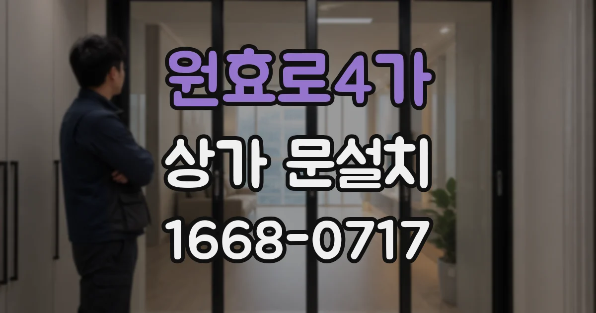 원효로4가 상가 문설치