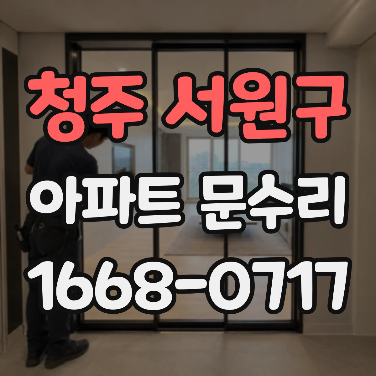 청주 서원구 아파트 문수리 도어 손잡이 녹슬음 원인 점검과 복원 작업