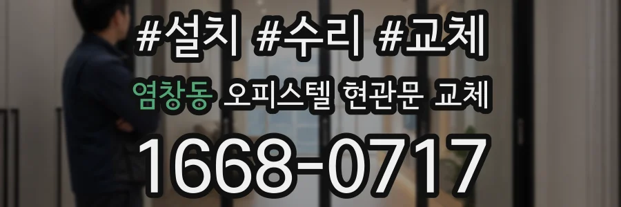 염창동 오피스텔 현관문 교체