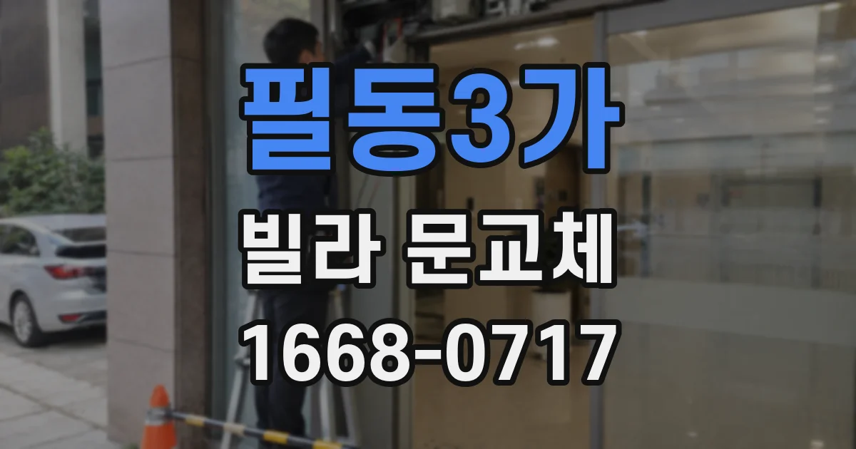 필동3가 빌라 문교체