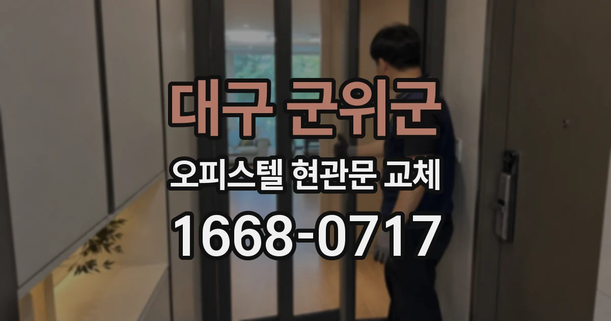 대구 군위군 오피스텔 현관문 교체