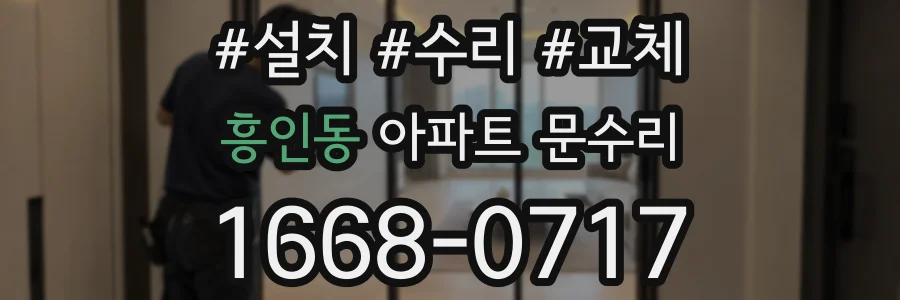 흥인동 아파트 문수리