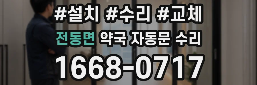 전동면 약국 자동문 수리