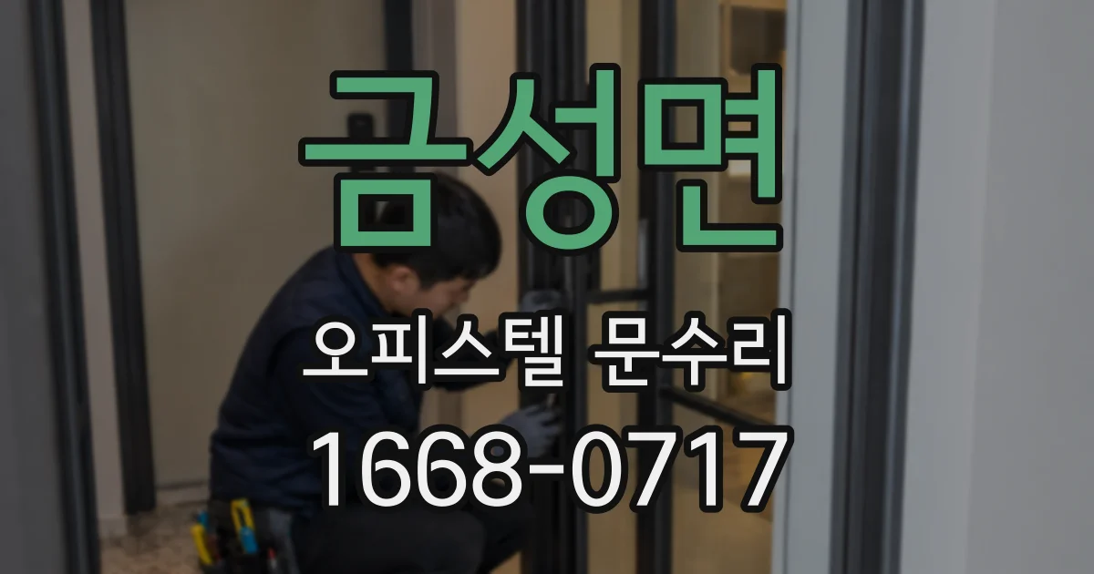 금성면 오피스텔 문수리