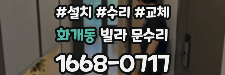 화개동 빌라 문수리