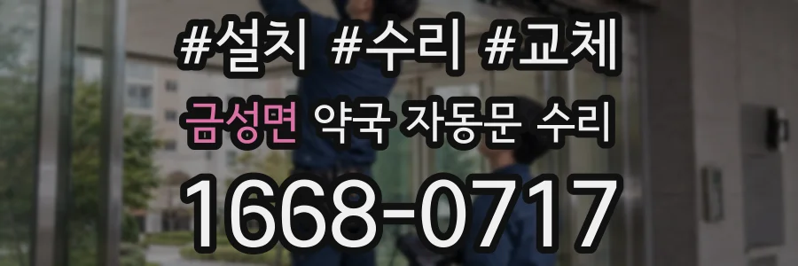 금성면 약국 자동문 수리