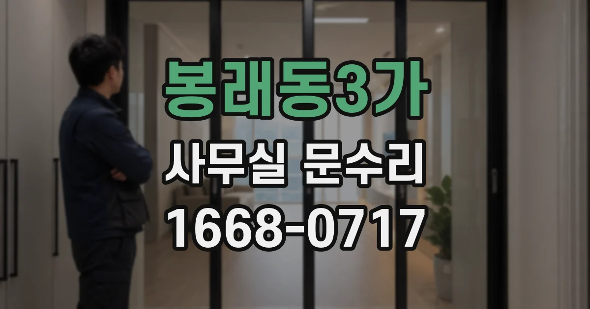 봉래동3가 사무실 문수리